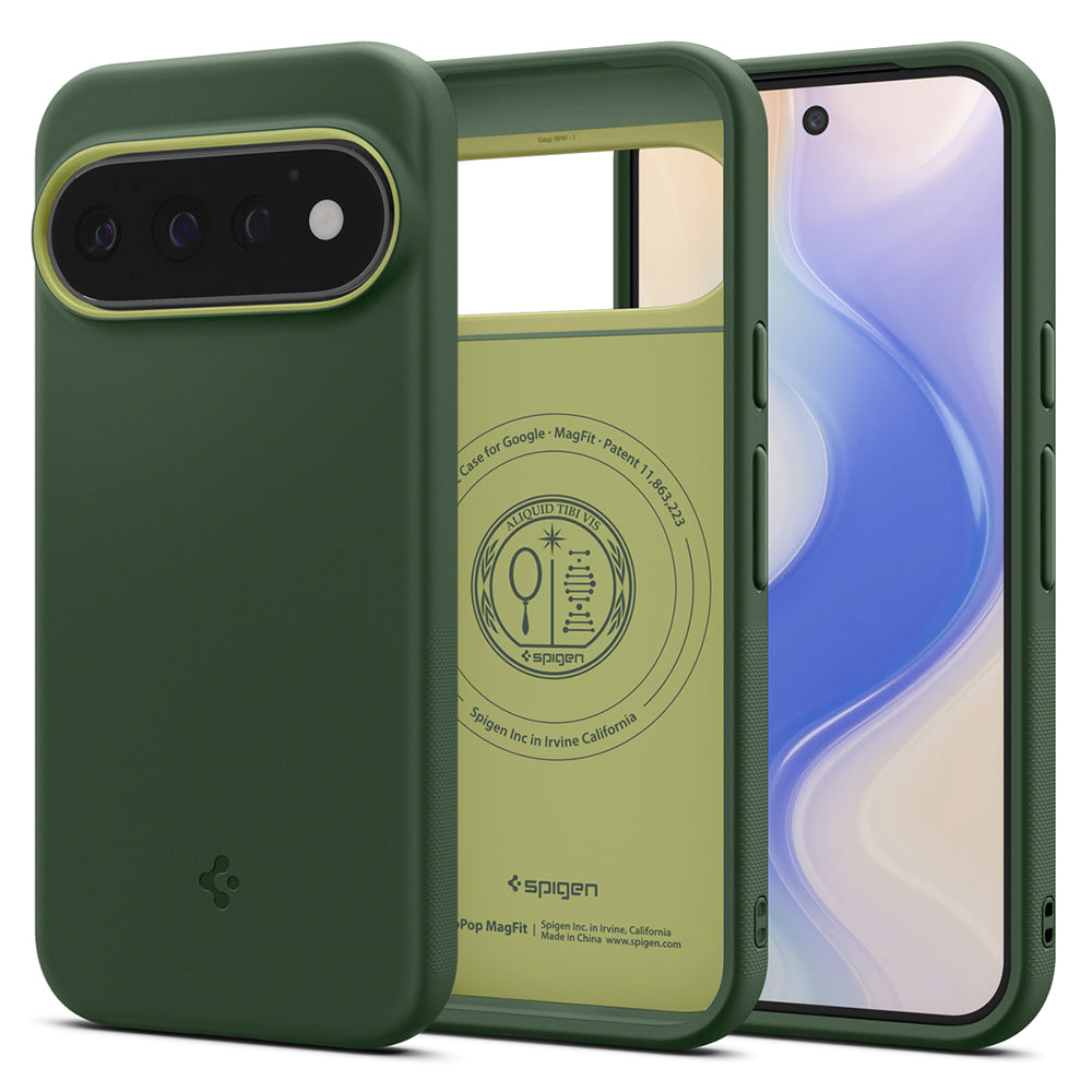 MagSafe-Hülle für Google Pixel 11 Pro, Spigen, Caseology Nano Pop, Grün ACS11436