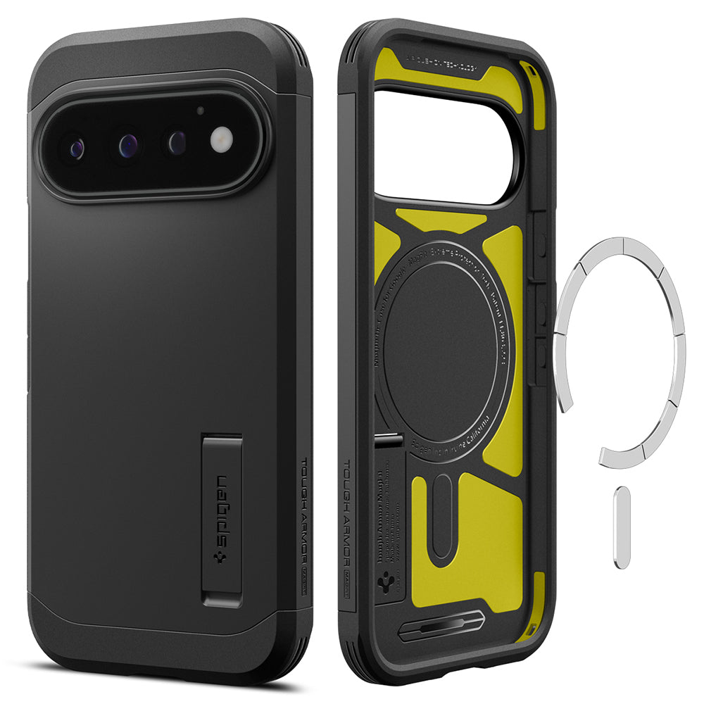 MagSafe-Hülle für Google Pixel 11 Pro, Spigen, Tough Armor, Schwarz ACS11433