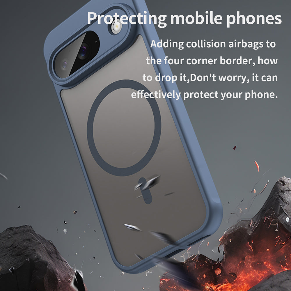MagSafe-Hülle für Google Pixel 9, Techsuit, HaloFrost II, Marineblau