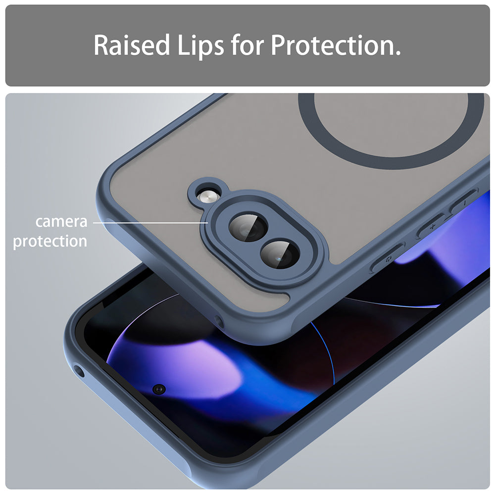 MagSafe-Hülle für Google Pixel 9a, Techsuit, HaloFrost II, Marineblau