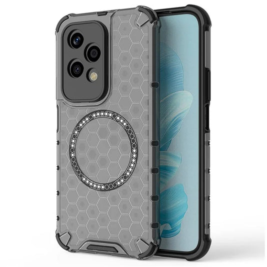MagSafe-Hülle für Honor 200 Lite, Techsuit, HoneyComb Shield, Schwarz