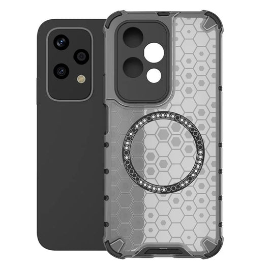 MagSafe-Hülle für Honor 200 Lite, Techsuit, HoneyComb Shield, Schwarz