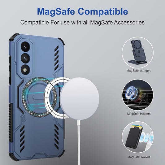 MagSafe-Hülle für Honor 600 Pro, Techsuit, ArmorMag, Blau