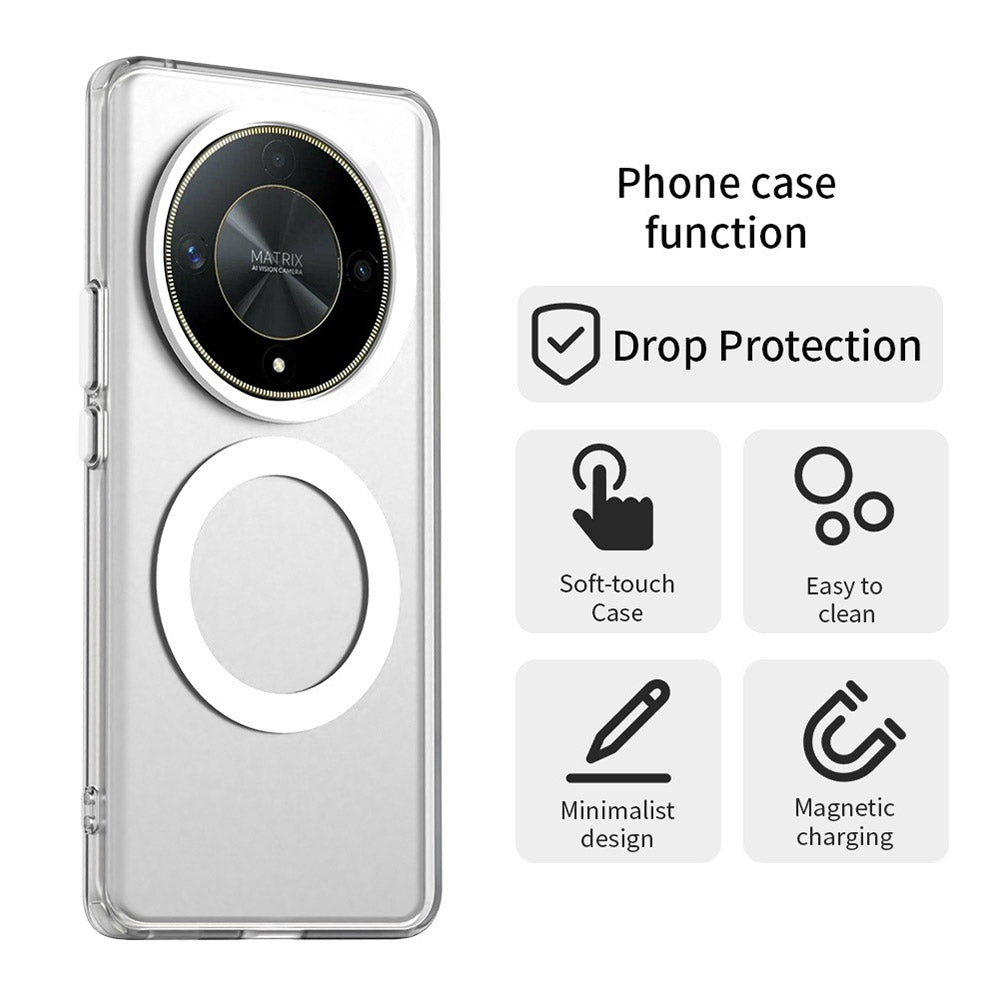 MagSafe-Hülle für Honor Magic6 Lite, Techsuit, CandyCase, Weiß