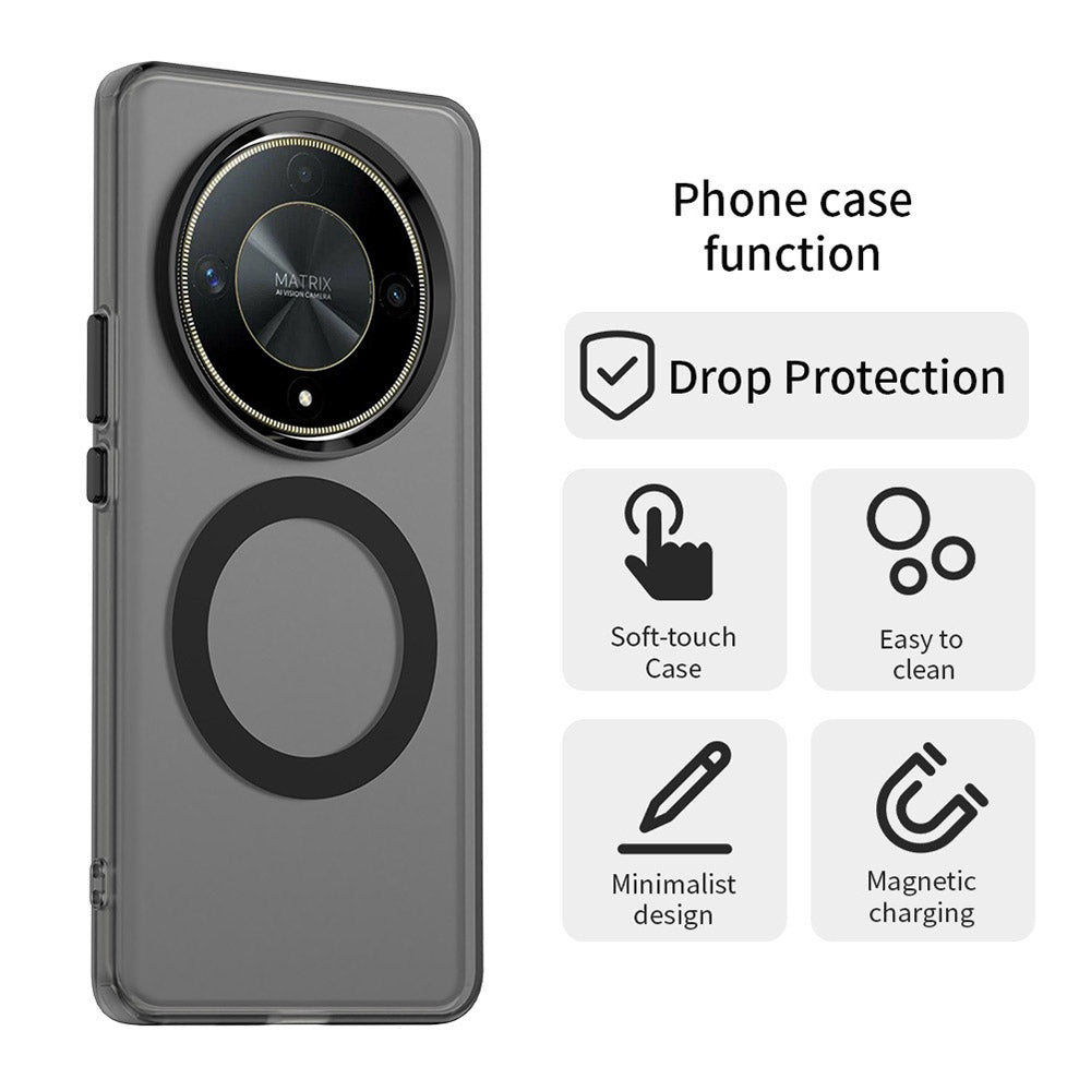 MagSafe-Hülle für Honor Magic6 Lite, Techsuit, CandyCase, Schwarz