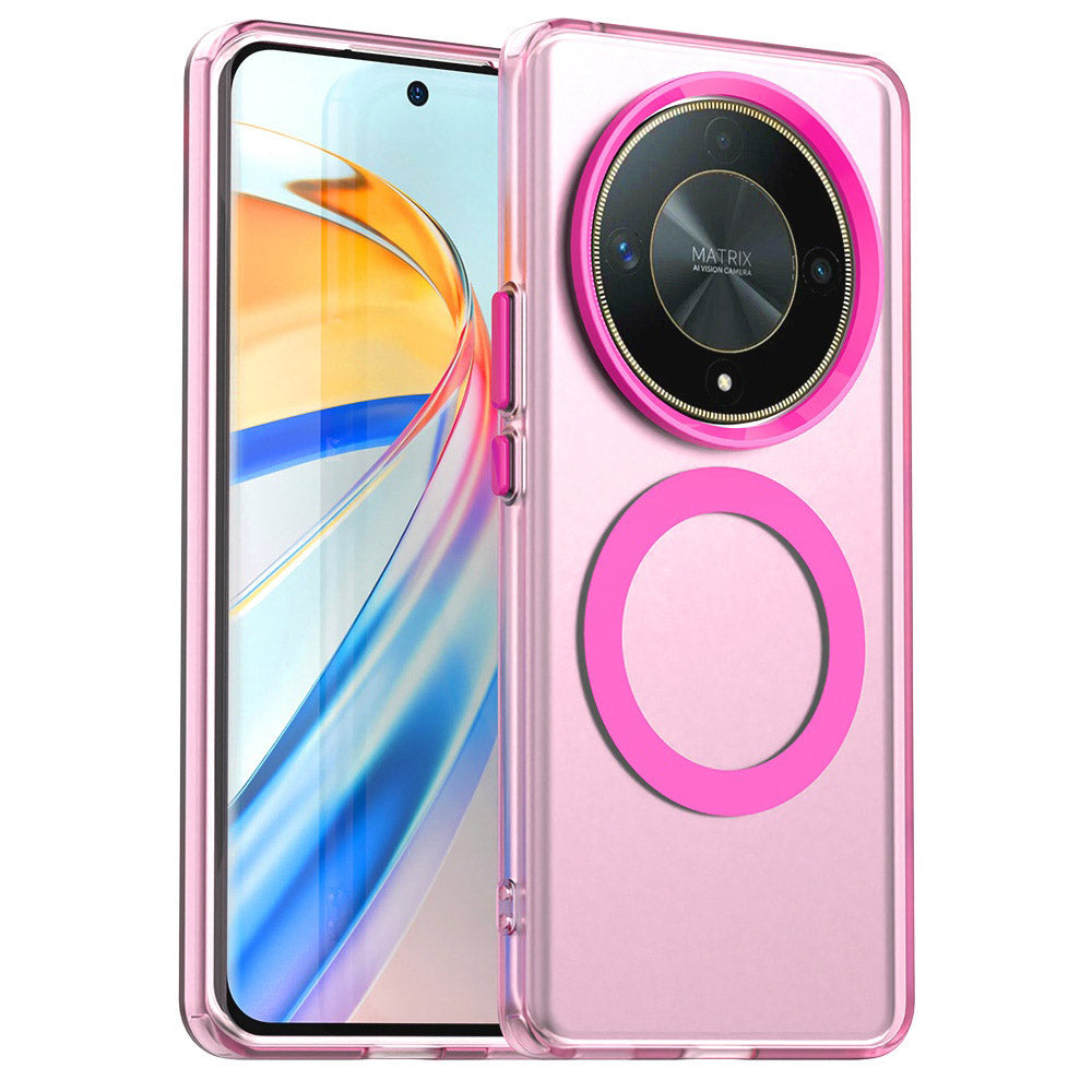 MagSafe-Hülle für Honor Magic6 Lite, Techsuit, CandyCase, Rosa