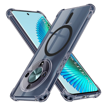 MagSafe-Hülle für Honor Magic6 Lite, Techsuit, stoßfest transparent, rauchfarben