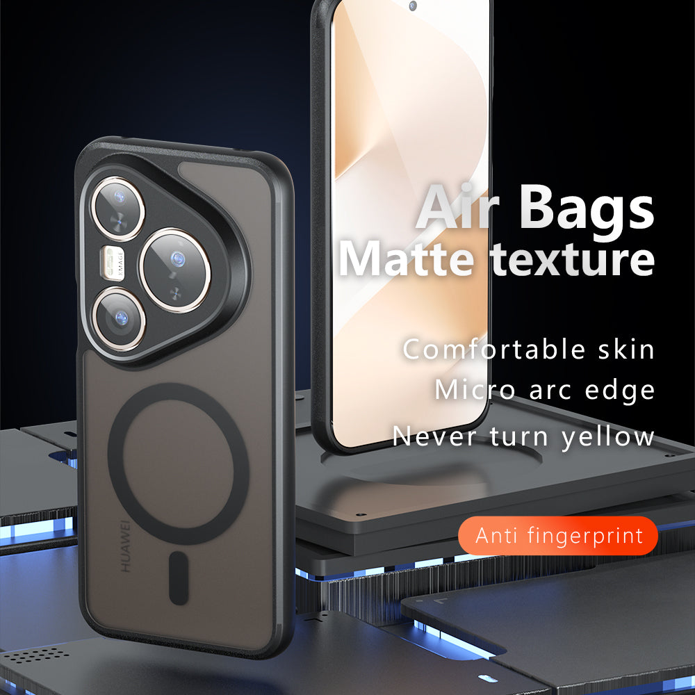 MagSafe-Hülle für Huawei Pura 80 Ultra, Techsuit, PureFrost, Satin Schwarz