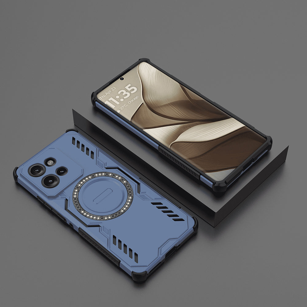 MagSafe-Hülle für Motorola Edge 50, Techsuit, ArmorMag, Blau