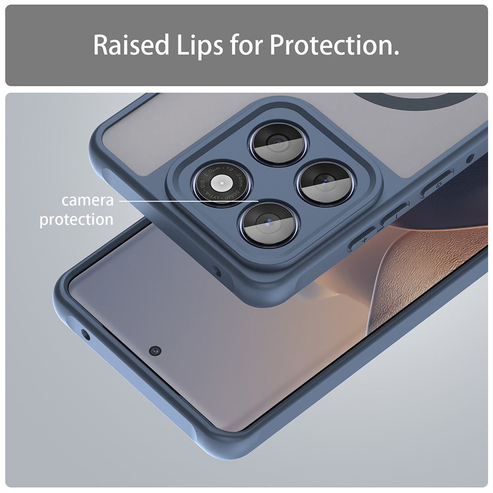 MagSafe Case for Motorola Edge 60 Fusion / Edge 60, Techsuit, HaloFrost II, Navy Blue