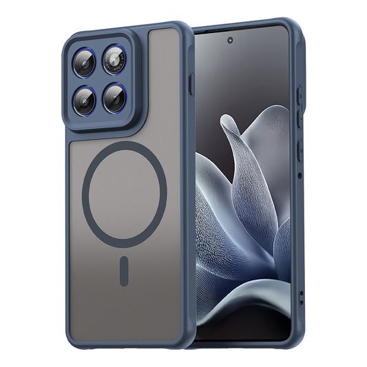 MagSafe Hülle für Motorola Edge 70, Techsuit, HaloFrost II, Marineblau