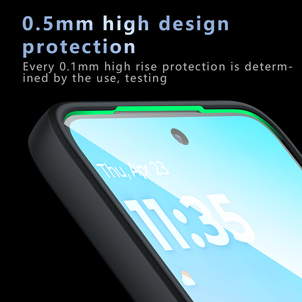MagSafe Hülle für Motorola Moto G77 / G67, Techsuit, PureFrost, Satinschwarz