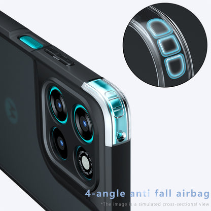 MagSafe Hülle für Motorola Moto G77 / G67, Techsuit, PureFrost, Satinschwarz
