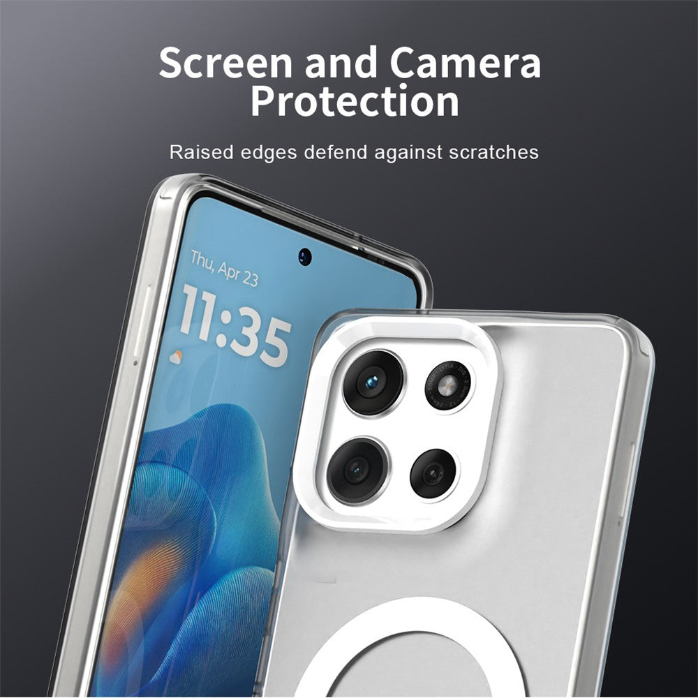 MagSafe Hülle für Motorola Moto G86, Techsuit, CandyCase, Weiß