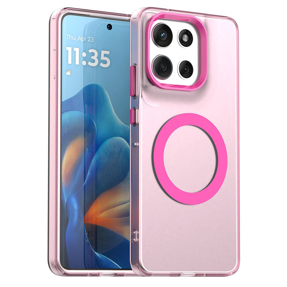 MagSafe Hülle für Motorola Moto G86, Techsuit, CandyCase, Rosa