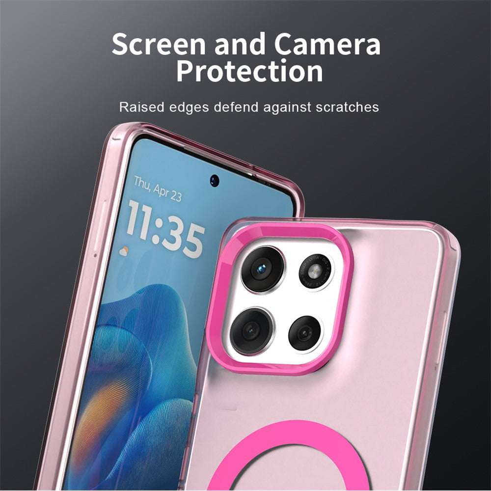 MagSafe Hülle für Motorola Moto G86, Techsuit, CandyCase, Rosa