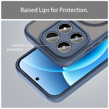 MagSafe-Hülle für Motorola Moto G87 / G77 / G67, Techsuit, HaloFrost II, Marineblau