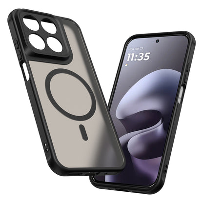 MagSafe-Hülle für Motorola Moto G87 / G77 / G67, Techsuit, HaloFrost II, Schwarz