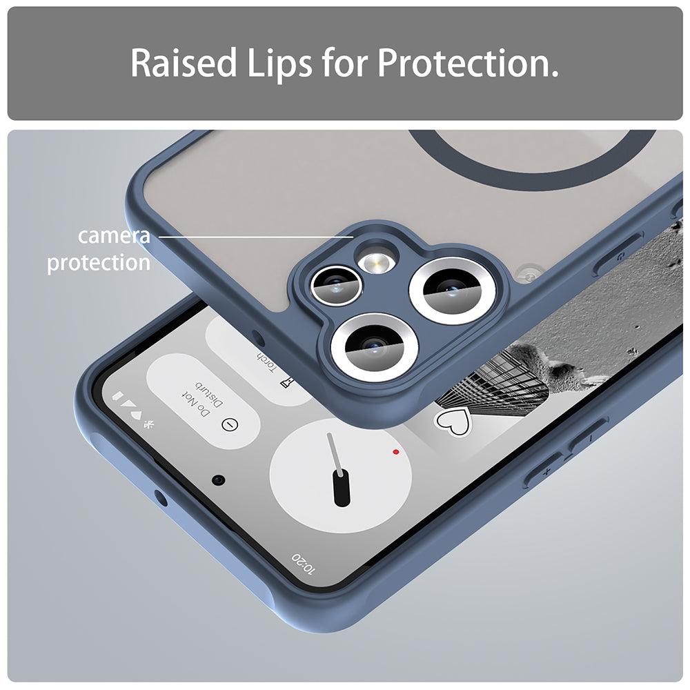 MagSafe-Hülle für Nothing CMF Phone 2 Pro, Techsuit, HaloFrost II, Marineblau