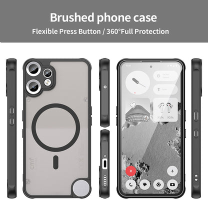 MagSafe-Hülle für Nothing CMF Phone 2 Pro, Techsuit, HaloFrost II, Schwarz