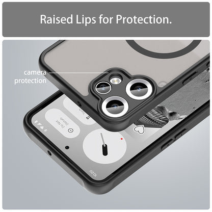 MagSafe-Hülle für Nothing CMF Phone 2 Pro, Techsuit, HaloFrost II, Schwarz