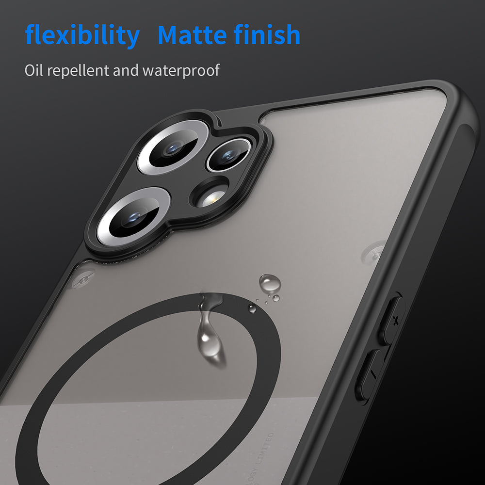 MagSafe-Hülle für Nothing CMF Phone 2 Pro, Techsuit, HaloFrost II, Schwarz