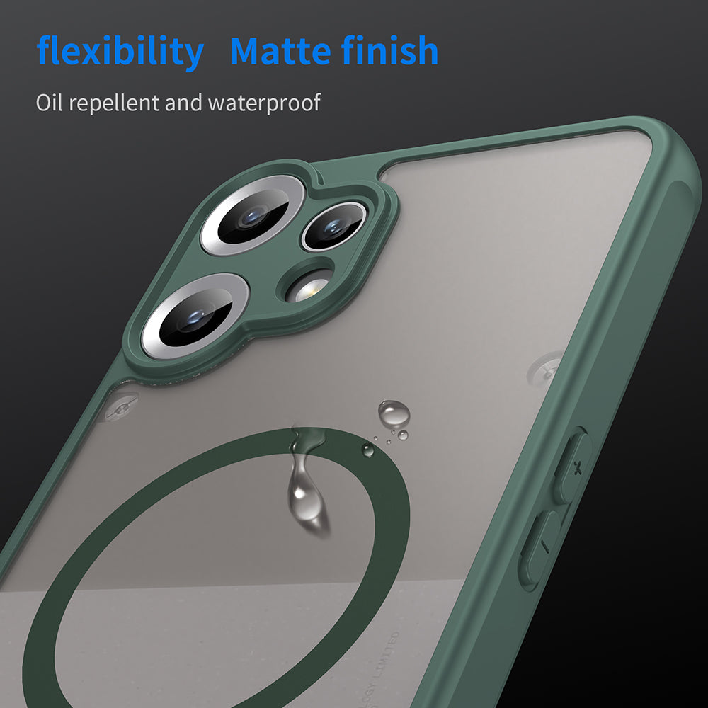 MagSafe-Hülle für Nothing CMF Phone 2 Pro, Techsuit, HaloFrost II, Grün