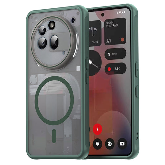 MagSafe-Hülle für Nothing Phone (3a) Pro, Techsuit, HaloFrost II, Grün
