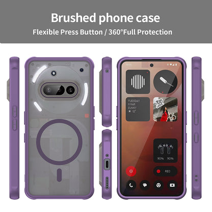 MagSafe-Hülle für Nothing Phone (3a), Techsuit, HaloFrost II, Lila