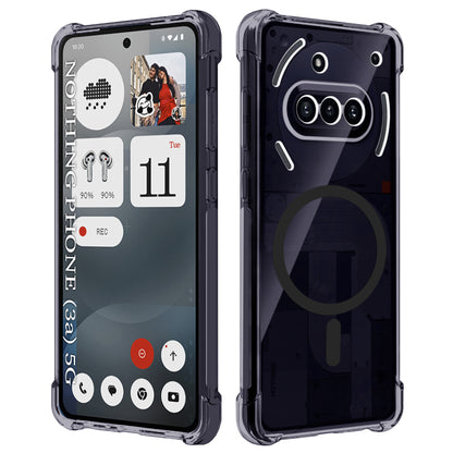 MagSafe-Hülle für Nothing Phone (3a), Techsuit, stoßfest klar, rauchfarben