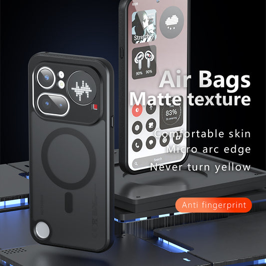 MagSafe-Hülle für Nothing Phone (4a), Techsuit, PureFrost, Satin Schwarz