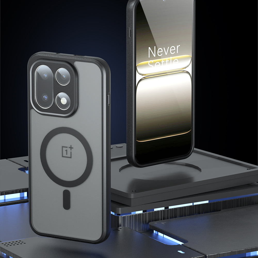 MagSafe Hülle für OnePlus 15, Techsuit, PureFrost, Satinschwarz