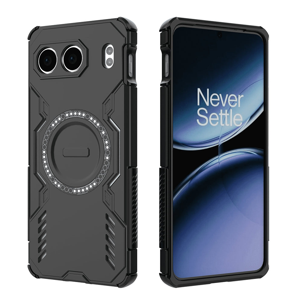 MagSafe-Hülle für OnePlus Nord 4, Techsuit, ArmorMag, Schwarz