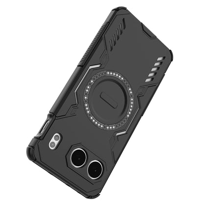 MagSafe-Hülle für OnePlus Nord 4, Techsuit, ArmorMag, Schwarz