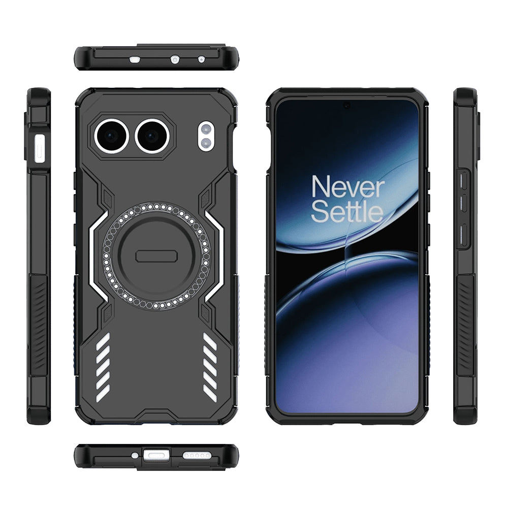 MagSafe-Hülle für OnePlus Nord 4, Techsuit, ArmorMag, Schwarz