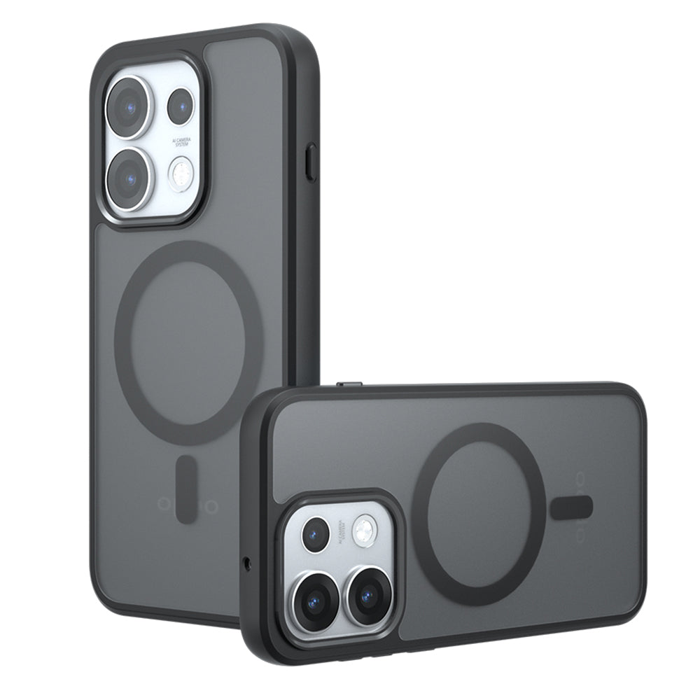 MagSafe-Hülle für Oppo Reno16 Pro, Techsuit, PureFrost, Satin Schwarz
