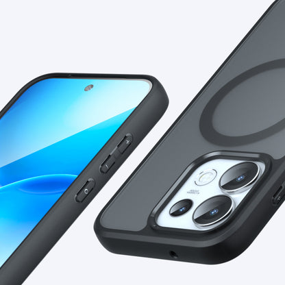 MagSafe-Hülle für Oppo Reno16 Pro, Techsuit, PureFrost, Satin Schwarz