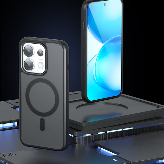 MagSafe-Hülle für Oppo Reno16 Pro, Techsuit, PureFrost, Satin Schwarz