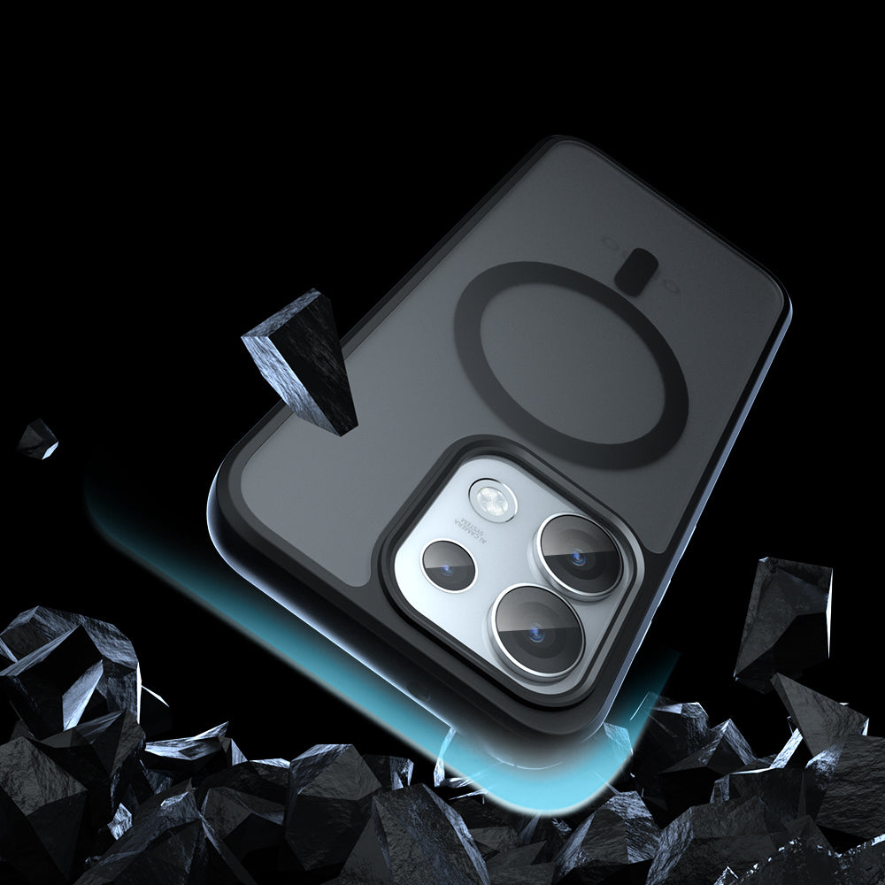 MagSafe Case for Oppo Reno16, Techsuit, PureFrost, Satin Black