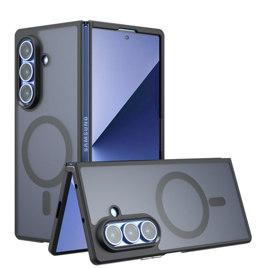 MagSafe-Hülle für Samsung Galaxy Z Fold7 F966, Techsuit, PureFrost, Schwarz