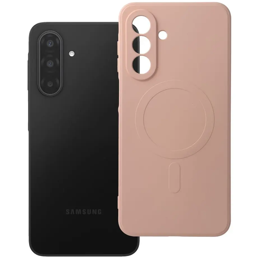 MagSafe Hülle für Samsung Galaxy A18 / A17 4G / A17 5G, OEM, Silicone Mag, Rosa