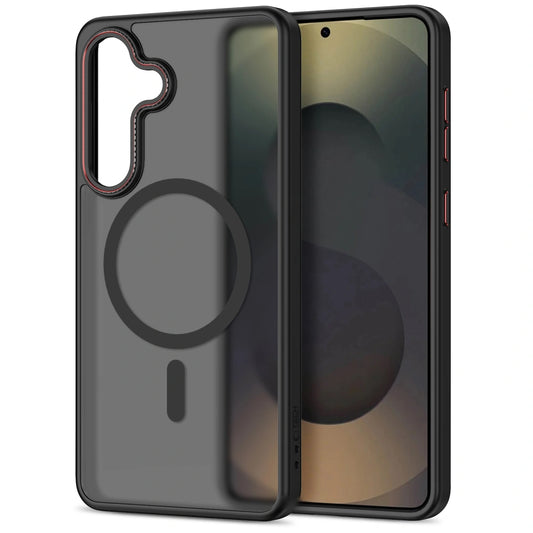 MagSafe Case for Samsung Galaxy S26 Ultra S948, Tech-Protect, MagCam, Matte Black Red