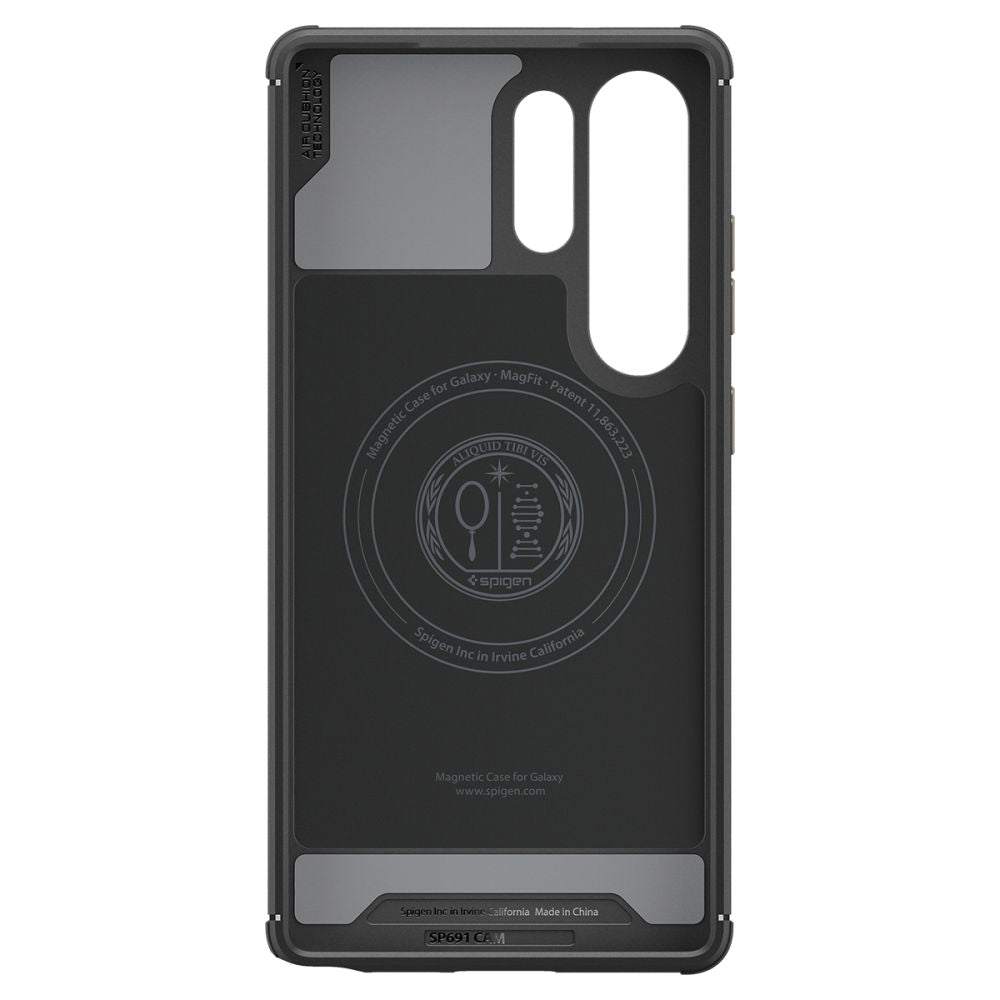 MagSafe Hülle für Samsung Galaxy S25 Ultra S938, Spigen, Mag Armor, Schwarz ACS08913