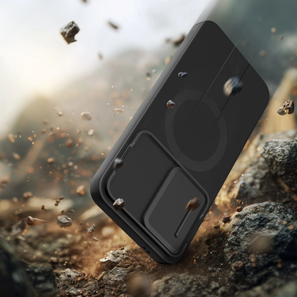 MagSafe-Hülle für Samsung Galaxy A57 5G, Tech-Protect, Kevlar Aura, Schwarz