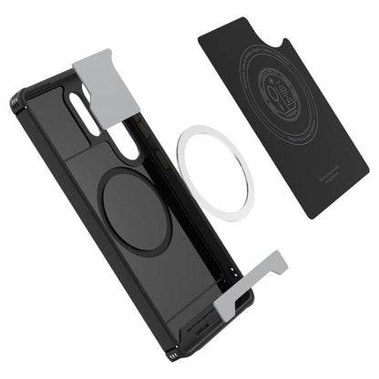 MagSafe Hülle für Samsung Galaxy S25 Ultra S938, Spigen, Mag Armor, Schwarz ACS08913