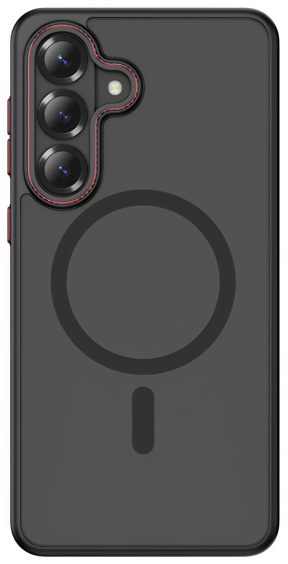 MagSafe Case for Samsung Galaxy S26 S942, Tech-Protect, Magcam, Matte Black Red