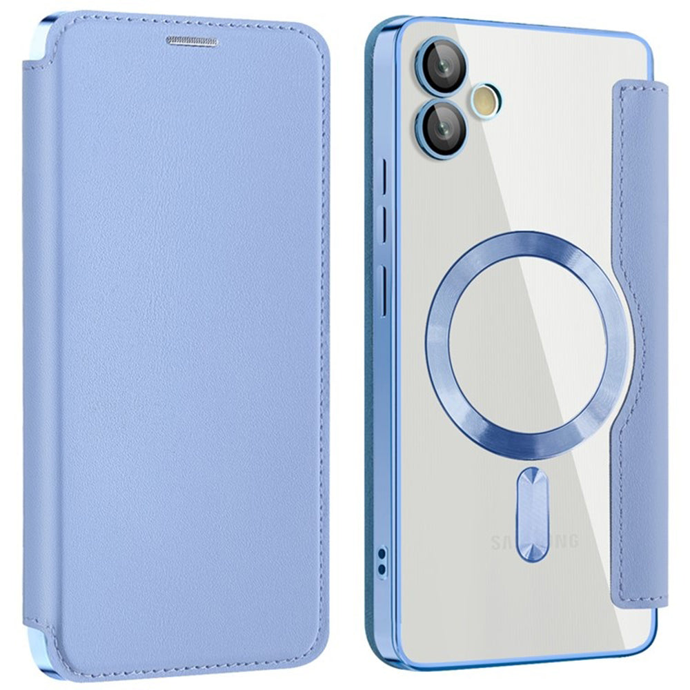 MagSafe-Hülle für Samsung Galaxy A05 A055, Techsuit, SmartMag Book, Blau