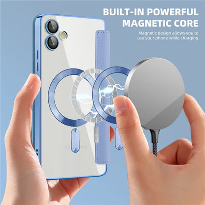 MagSafe-Hülle für Samsung Galaxy A05 A055, Techsuit, SmartMag Book, Blau