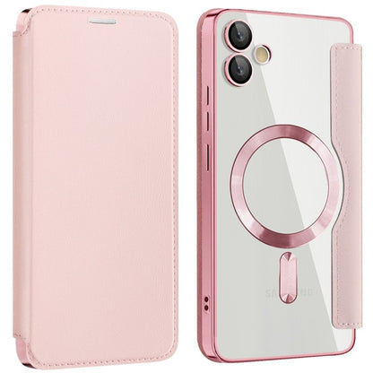 MagSafe-Hülle für Samsung Galaxy A05 A055, Techsuit, SmartMag Book, Rosa