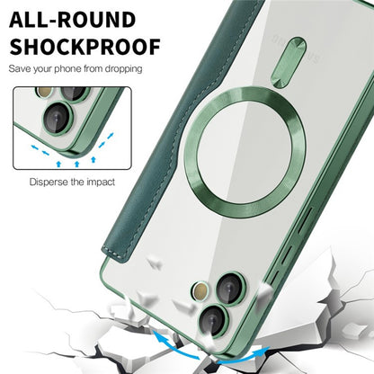 MagSafe-Hülle für Samsung Galaxy A05 A055, Techsuit, SmartMag Book, Grün